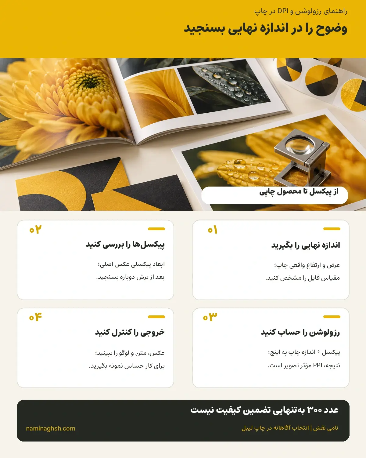 خدمات چاپ حرفه‌ای مجتمع چاپ نامی نقش