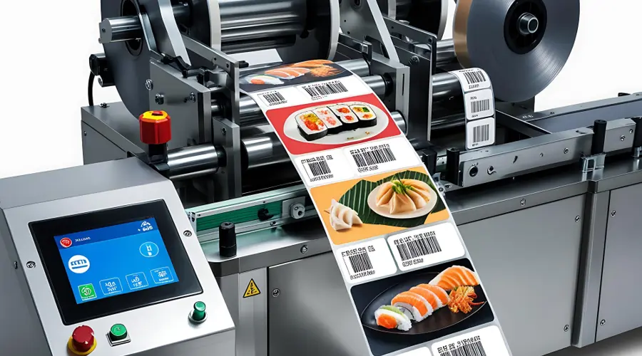 نمونه لیبل صدفی در چاپ پشت چسب دار