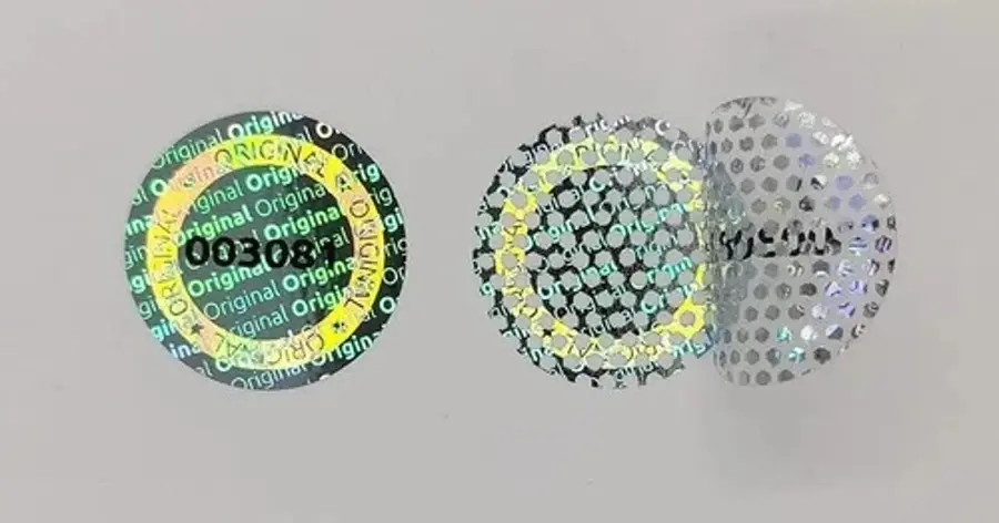 Different types of holographic labels
